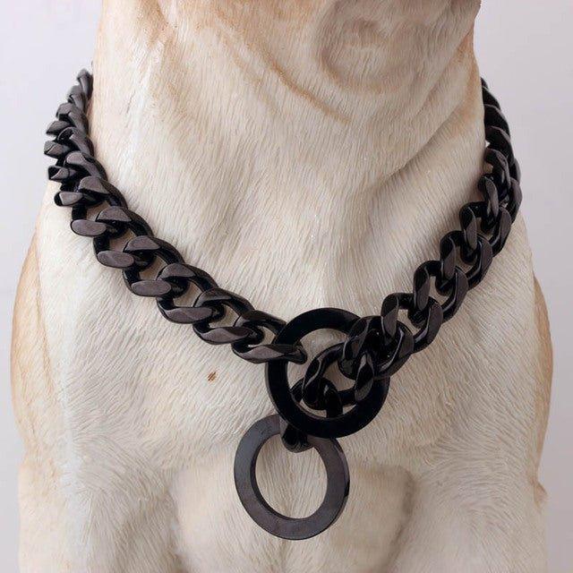 Beautiful 15mm Curb Chain Dog Collar - 4: FancyPetTags.com