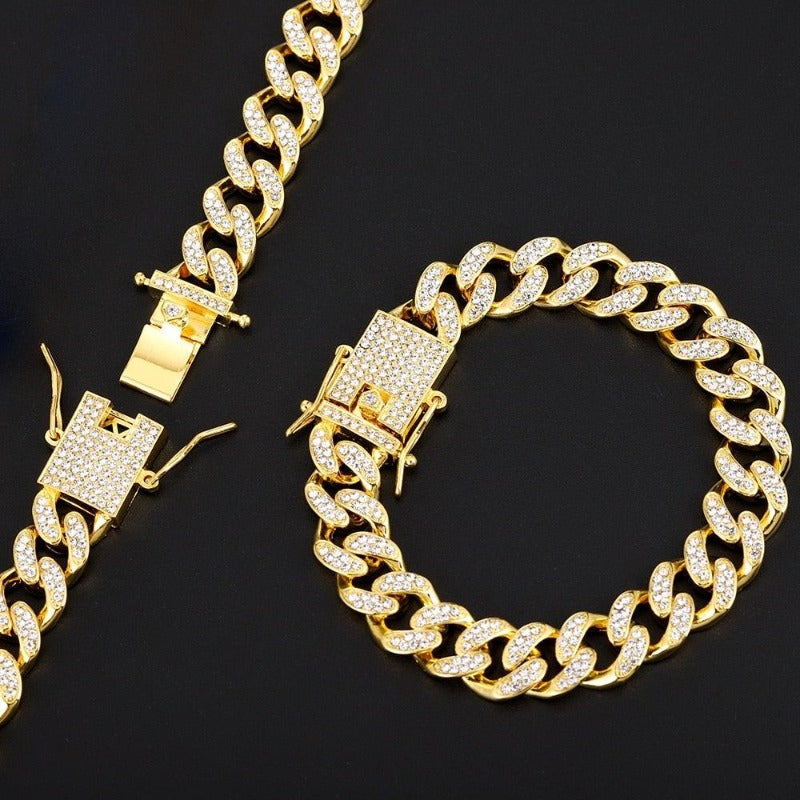 Bling Bling Cuban Link Decorative Collar - 2: FancyPetTags.com