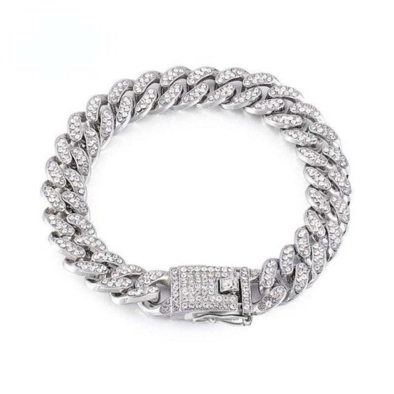 Bling Bling Cuban Link Decorative Collar - 13: FancyPetTags.com