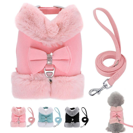 Chic Style Bling Bling Harness Leash Set - 1: FancyPetTags.com