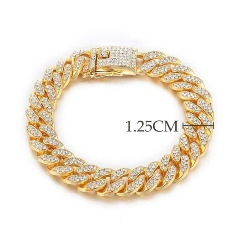 Bling Bling Cuban Link Decorative Collar - FancyPetTags.com