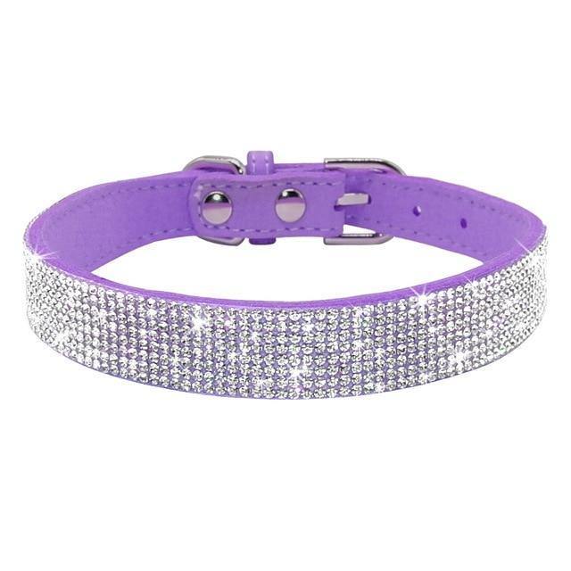 Bling Bling Leather Collar Haoyeer