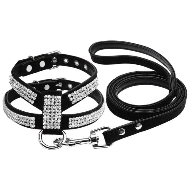 DiDog Bling Bling Back Clip Harness & Leash Combo - FancyPetTags.com